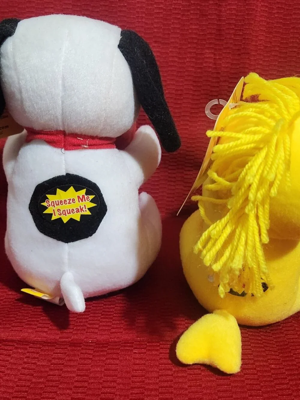 Peanuts Snoopy & Linus Dog Toy Blanket Combo Plush Squeaky NWT 2013 Set